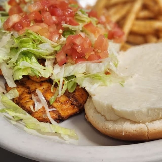 Pollo Burger.