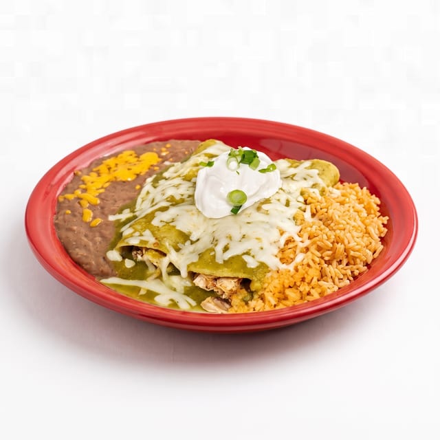 Two Enchiladas Verdes.