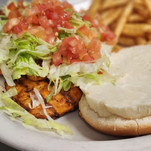 Pollo Burger.